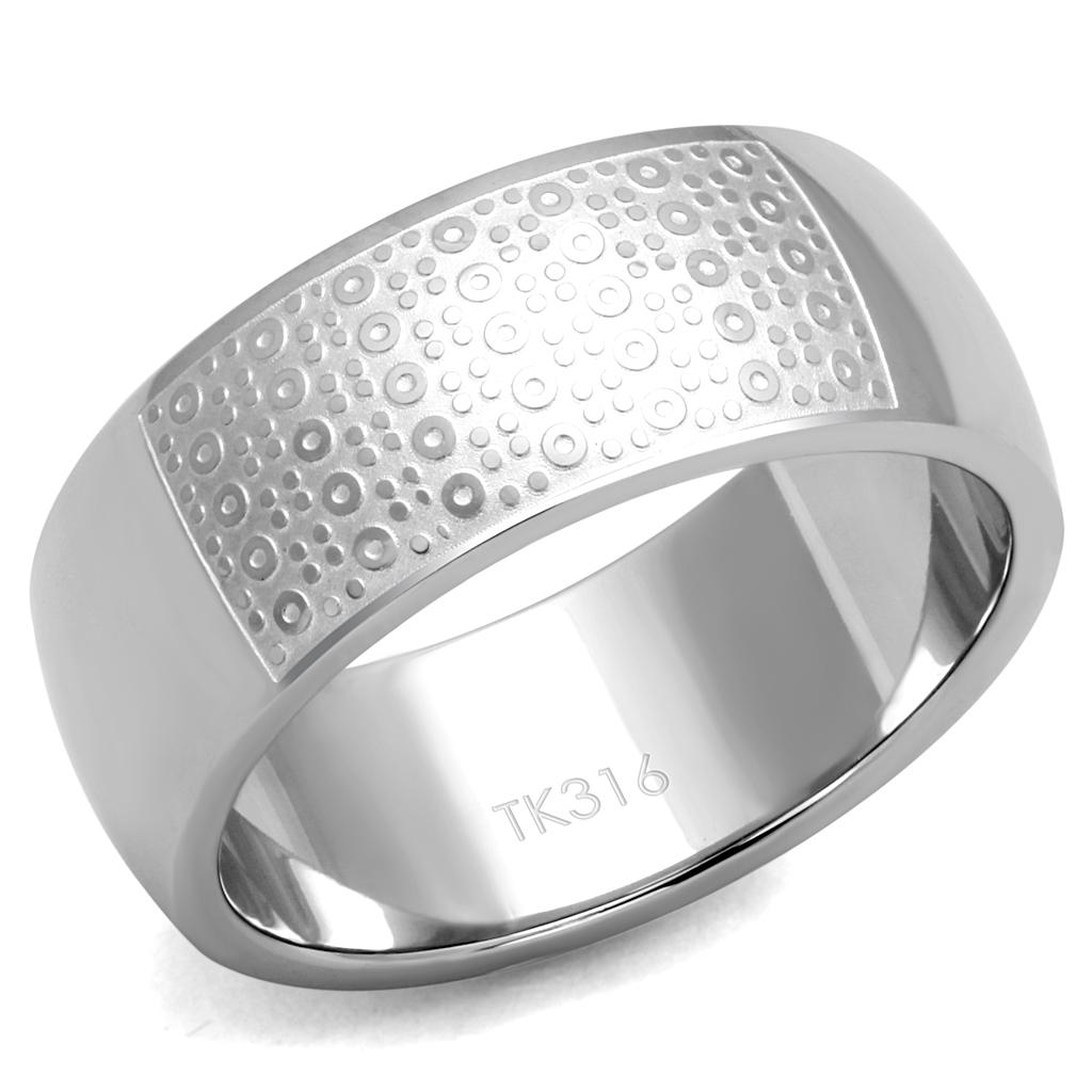 JCE2945 High polished (no plating) Stainless Steel Ring with No Stone